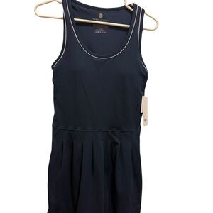 YOGALICIOUS navey blue swiming two-piece dress attached with shorts